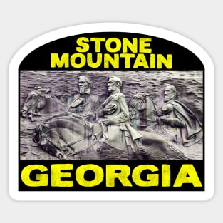 Stone Mountain Georgia Monument Memorial Sticker